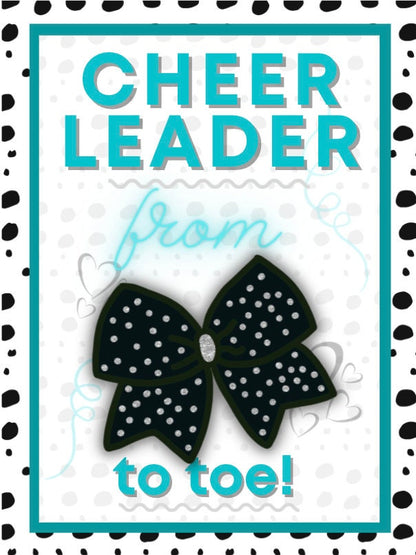 Cheer Printables | Team Gift Ideas | From Bow to Toe| Team Gift Idea