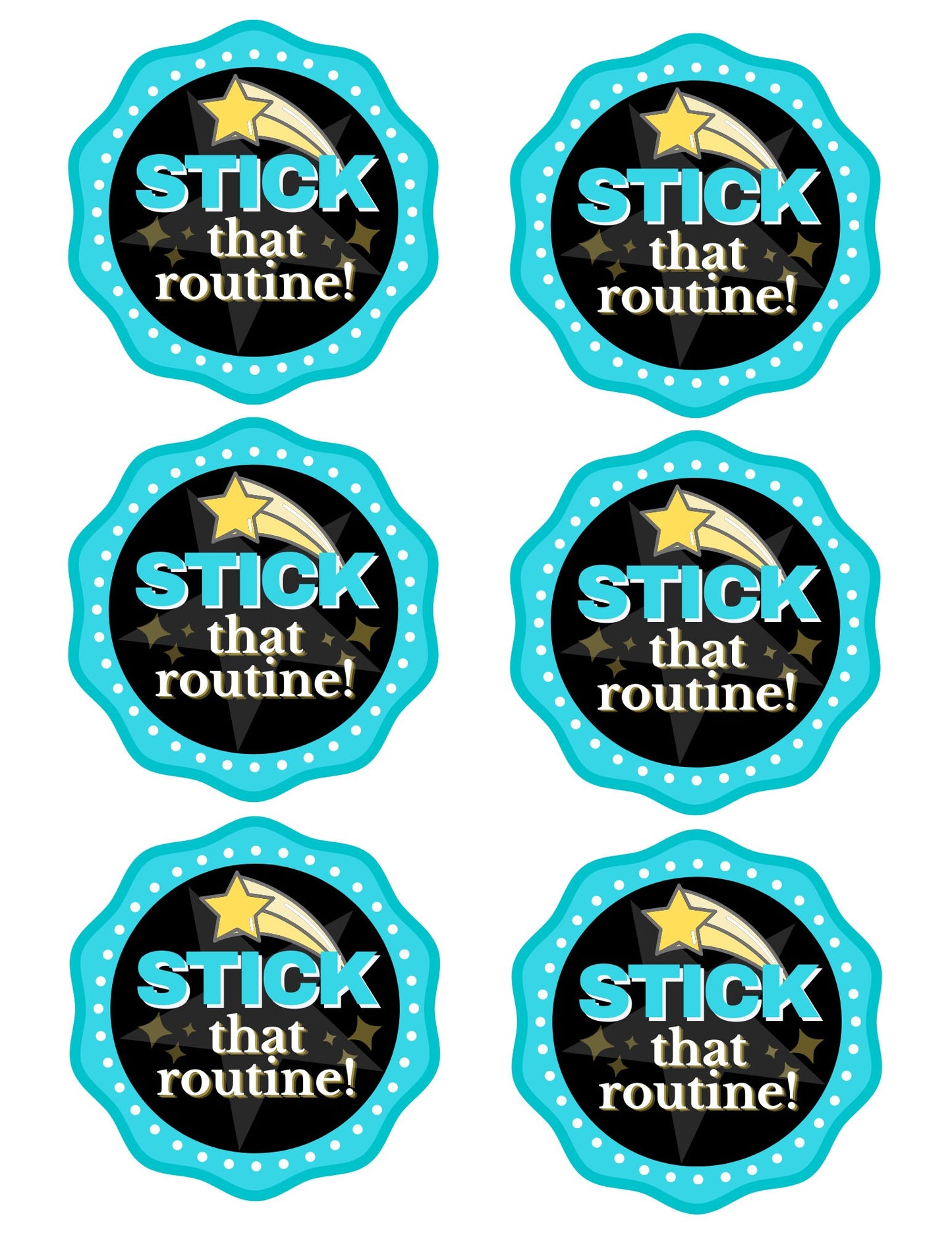 Cheer Printables | Team Gift Ideas | Stick that Routine| Pixy Stix Gift