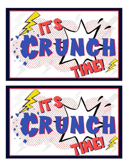 Cheer Printables | Candy Favor Tag | It's Crunch Time