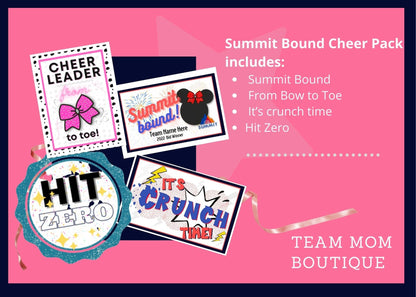 Cheer Printables Bundle | Gift for Cheer team | Cheer Comp Gifts