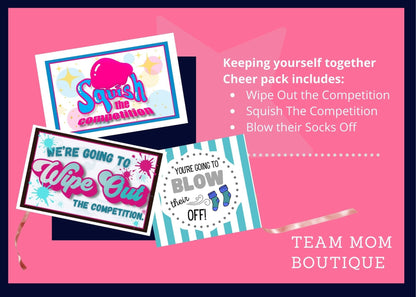 Cheer Printables Bundle | Gift for Cheer team | Cheer Comp Gifts