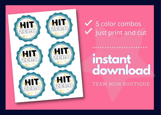 Cheer Printables | Team Gift Ideas | Hit Zero| Candy Team Gift Idea