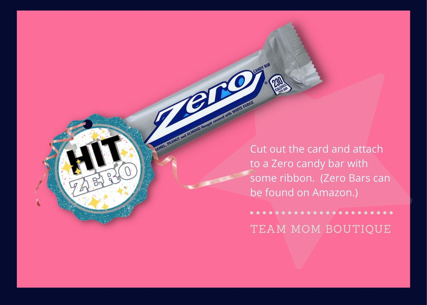 Cheer Printables | Team Gift Ideas | Hit Zero| Candy Team Gift Idea