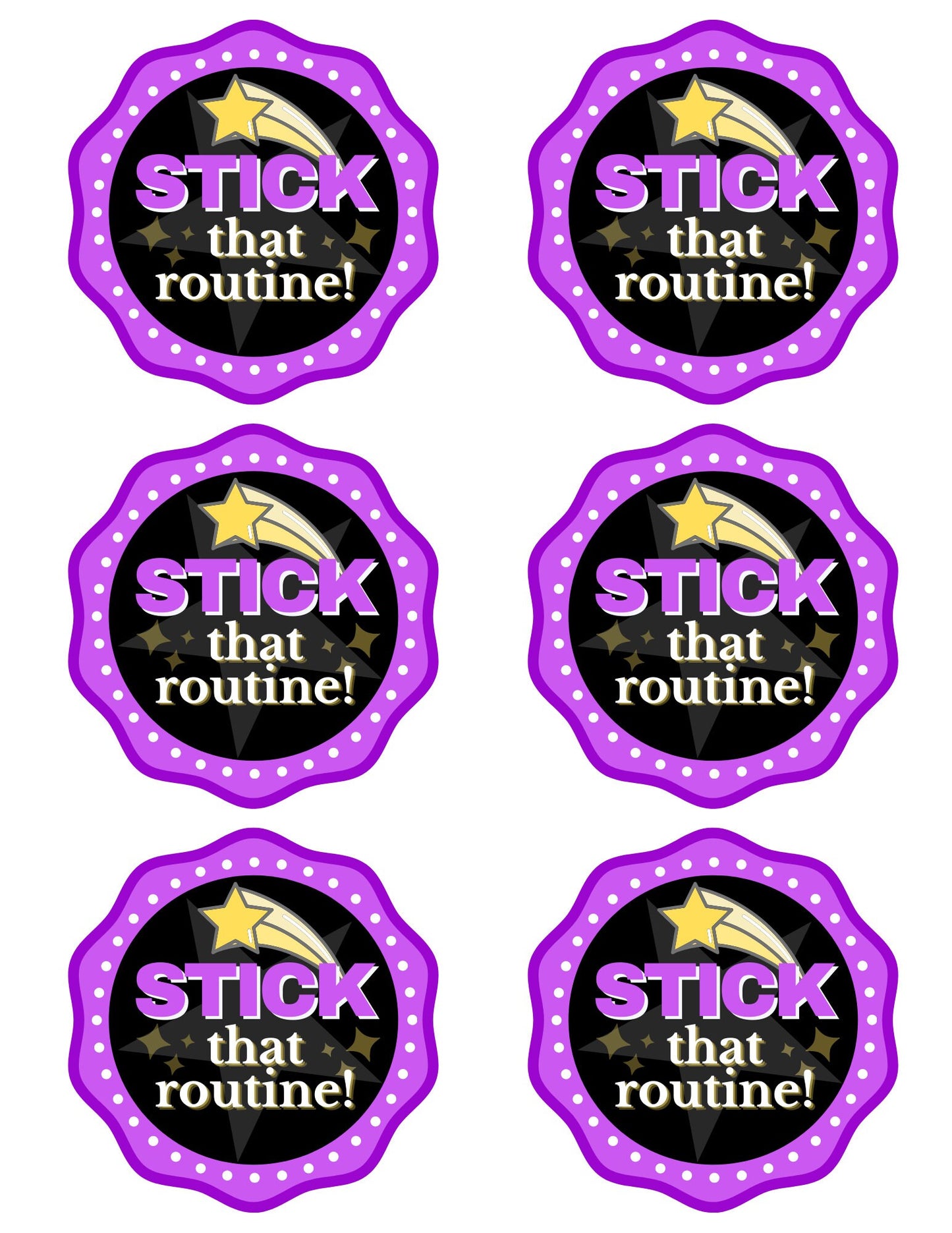 Cheer Printables | Team Gift Ideas | Stick that Routine| Pixy Stix Gift