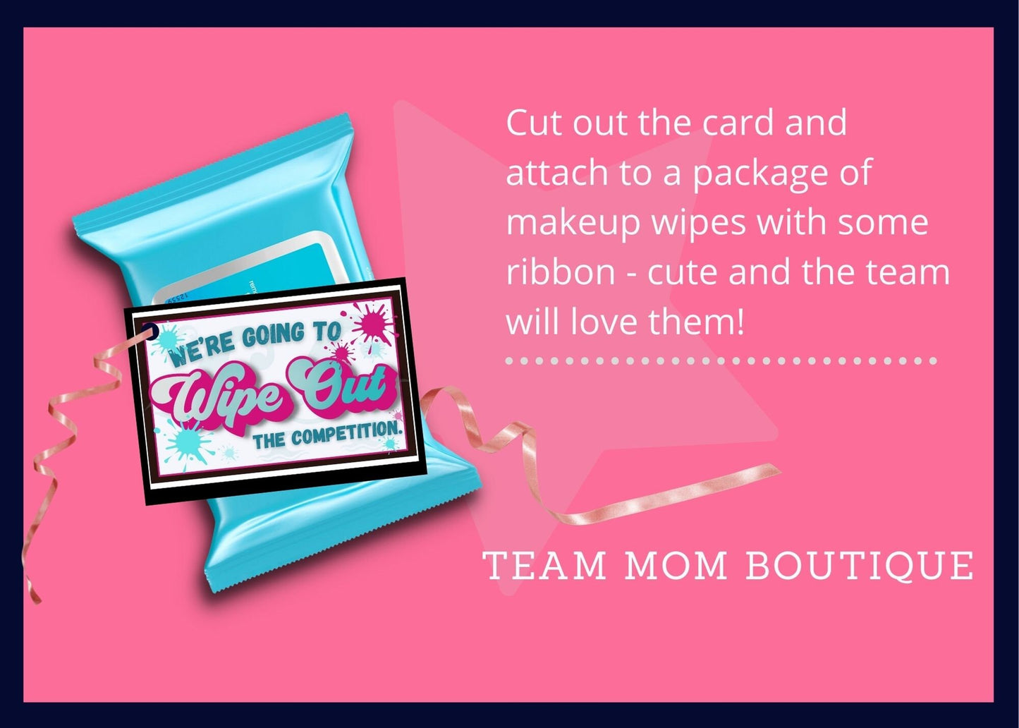 Cheer Printables | Team Gift Ideas | Wipe out the Competition