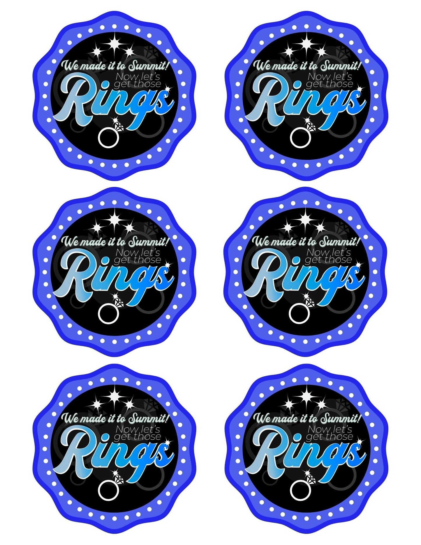 Cheer Printables | Cheer Team Gift| Summit Ring Printable | Candy Team Gift Idea | Ring Pop Gift Tag | Summit 2023