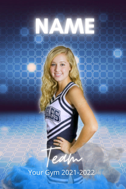 Cheer Photo Template | Cheer Trading Card | Canva Template| Editable Photo Template