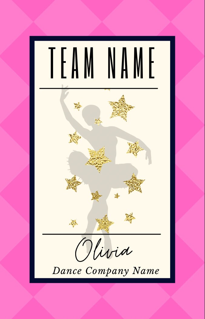 Dance Luggage Tag| Bag Tag for Dancer| |Dance Team Gift