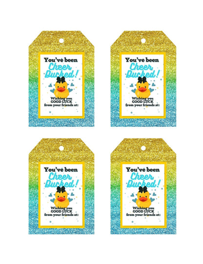 Cheer Printables | Gift for Cheer team | Cheer Duck Tag