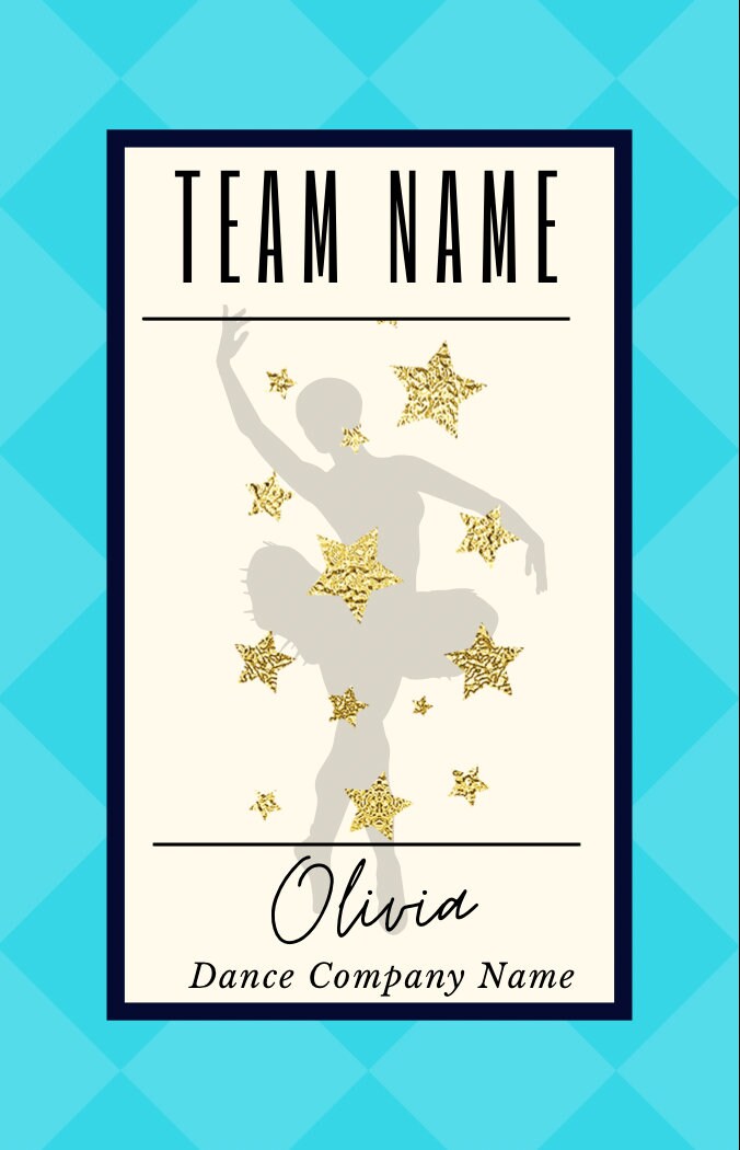 Dance Luggage Tag| Bag Tag for Dancer| |Dance Team Gift