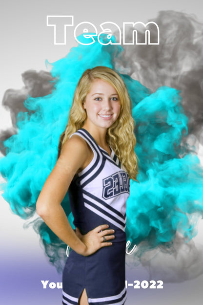 Cheer Photo Template | Cheer Trading Card | Canva Template| Editable Photo Template