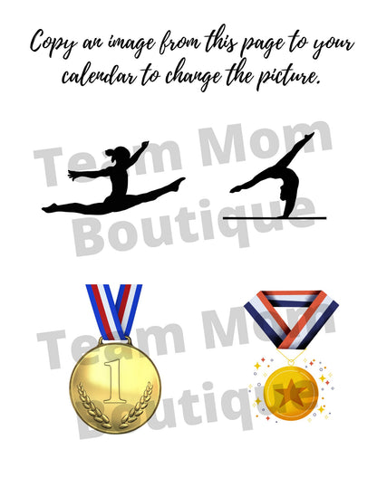 Gymnastics Calendar Fundraiser | Gymnastics Fundraiser | Gymnastics Team Ideas