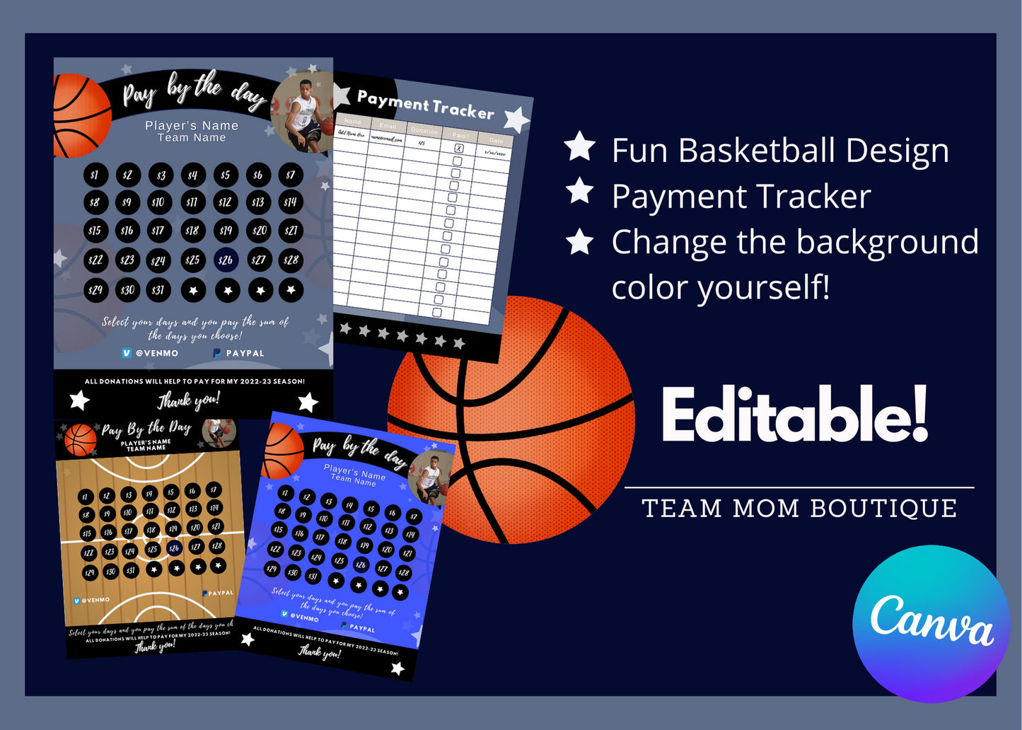 Basketball Calendar Fundraiser | Basketball Fundraiser | Basketball Team Ideas