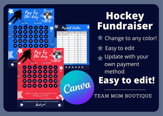 Hockey Calendar Fundraiser | Hockey Fundraiser | Hockey Team Ideas