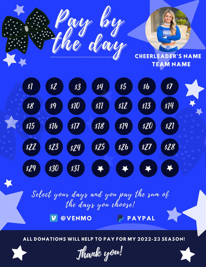 Cheer Calendar Fundraiser | Cheer Fundraiser | Cheer Team Ideas