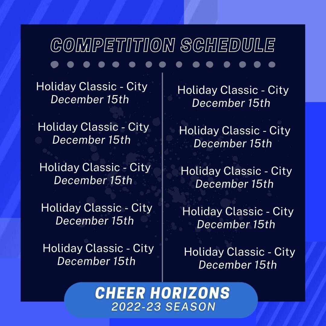 Cheer Social Media Templates | Instagram templates | Canva Template| Editable Social Media Template | Blue Cheer Gym Template