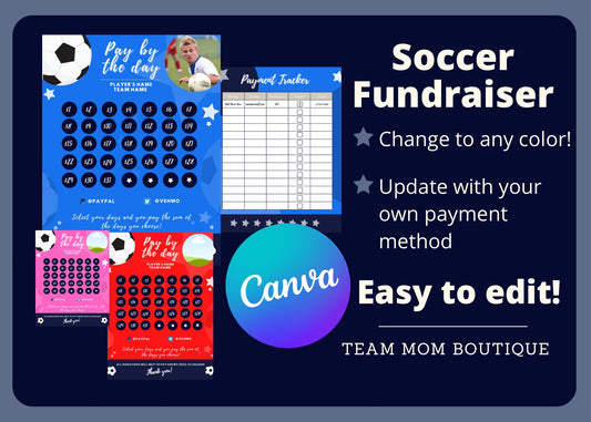 Soccer Calendar Fundraiser | Soccer Team Fundraiser | Soccer Team Ideas