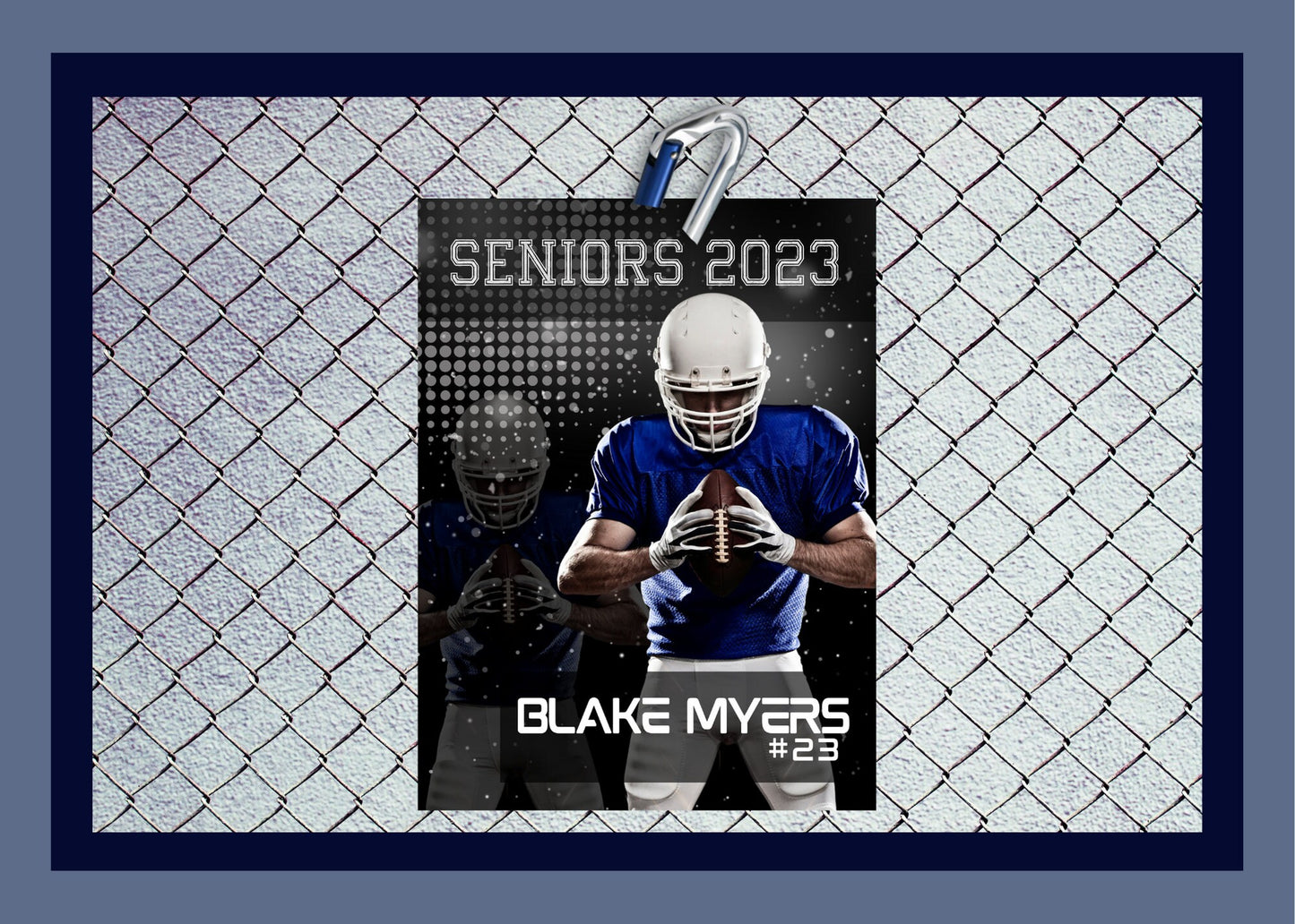 Senior Night Photo Template Sports Photo Poster | Canva Template| Editable Photo Template