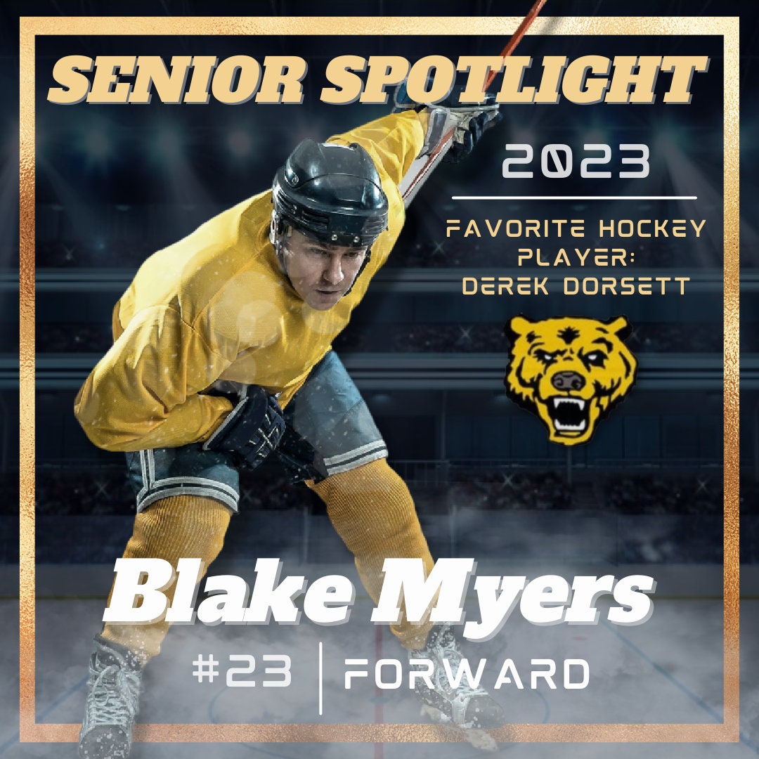 Senior Night Instagram Post Canva Template| Editable Social Post