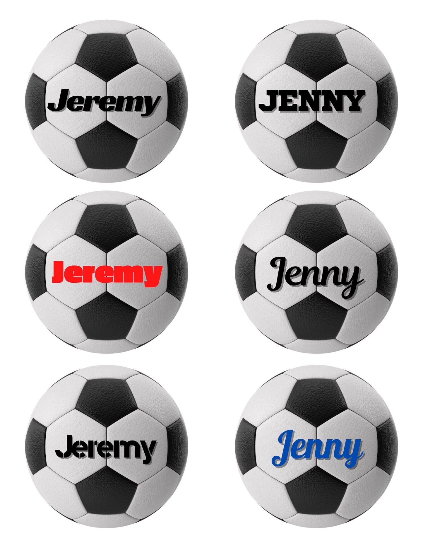 Soccer Name Tags | Soccer Printables | Soccer Team Ideas | Editable Soccer Tags