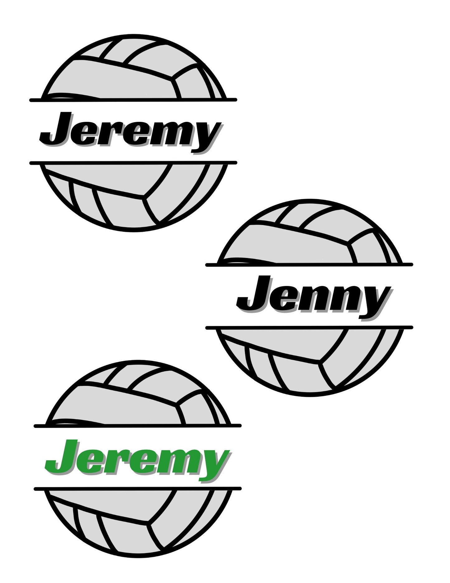 Volleyball Name Tags | Volleyball Printables | Volleyball Team Ideas | Editable Volleyball Tags