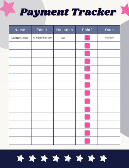 Pageant Calendar Fundraiser | Pageant Fundraiser Template | Pageant Ideas