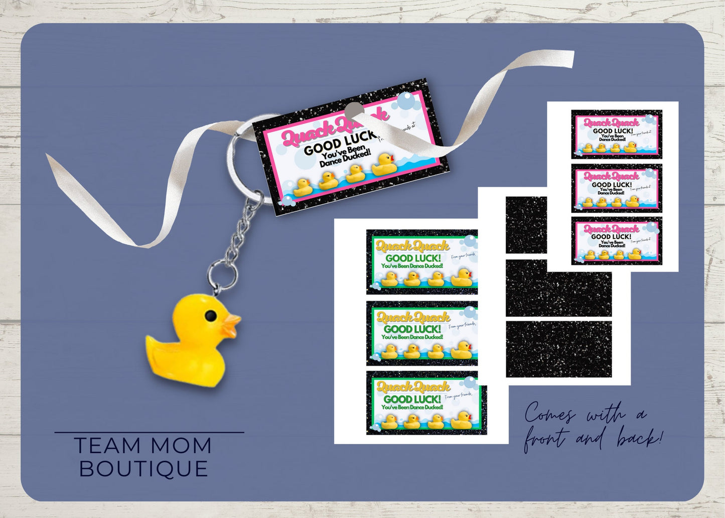 Dance Printables | Gift for Dance team | Dance Duck Tag | Dance Duck Good Luck Tag