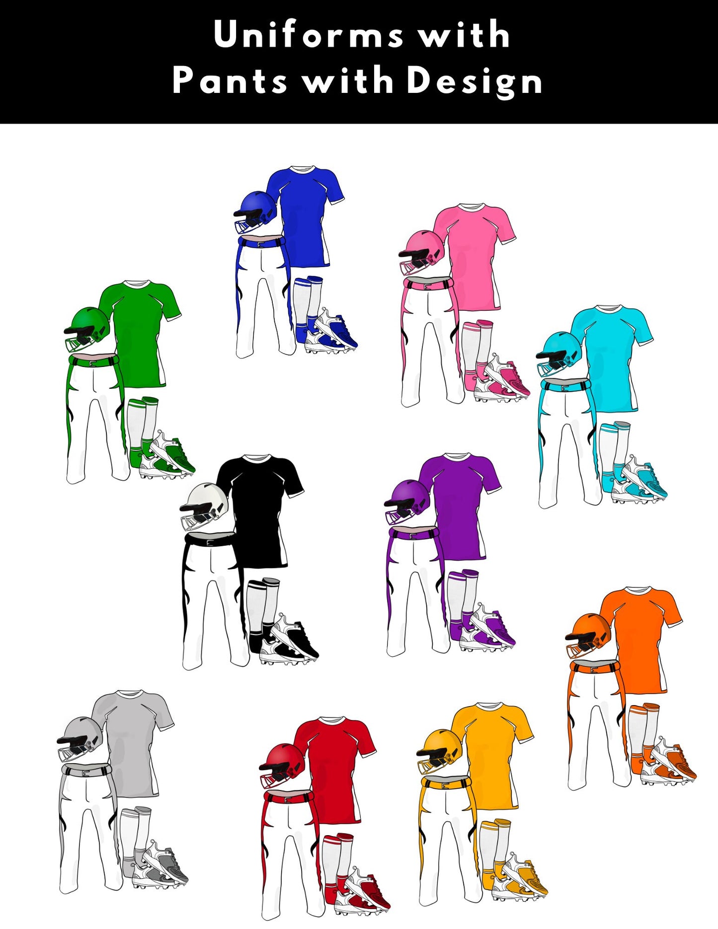 Softball Fundraiser | Sponsor My Softball Uniform | Softball Team Ideas| Editable Softball Template