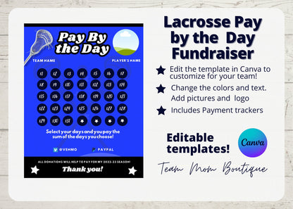 Lacrosse Calendar Fundraiser | Lacrosse Fundraiser | Lacrosse Team Ideas