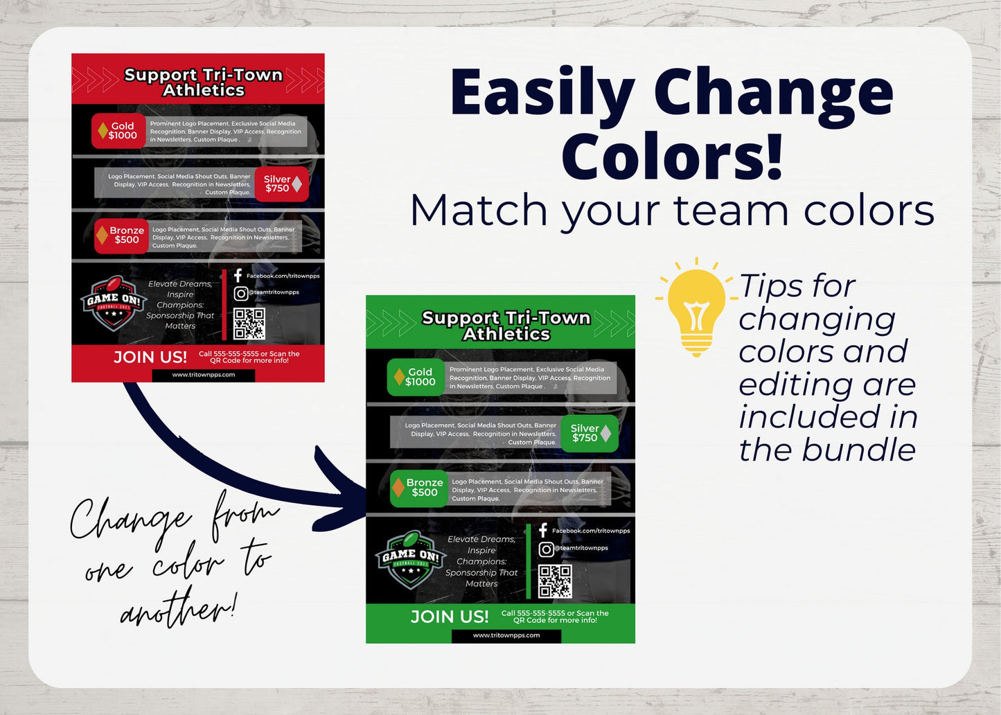 Customizable Sponsorship Template for Teams & Programs - Editable Canva Design