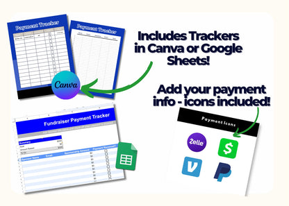 Sponsor My Trip: Cheerleader Fundraising Pack - Editable Canva Templates & Google Sheets Tracker for Competition Trips